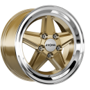 Ronal - R9 - 7x16 - ET 23 - LK 5x112, racing gold-hornpoliert